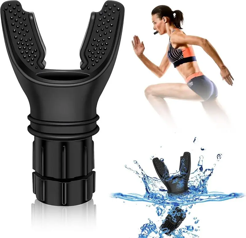 Lung Trainer | Breathing Exercise Device for Lungs | Lung Exerciser Device | Breathing Trainer | Adjustable Resistance | Medical Grade Silicone Mouthpiece