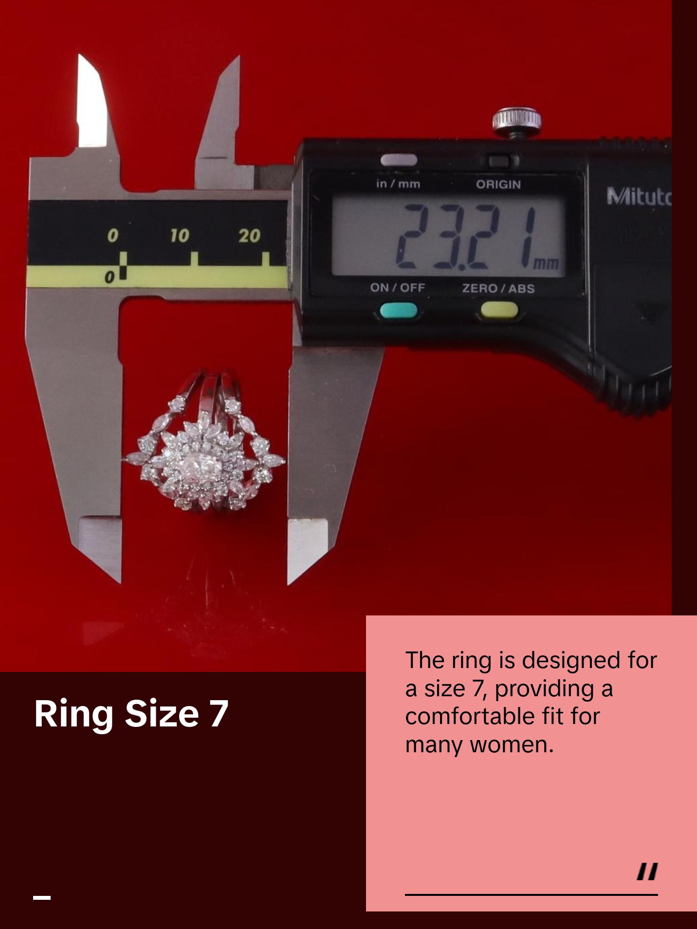 King Of Blings Engagement Ring Enhancer Guard Wrap Insert 2CT Moissanite 925 Silver White SZ7