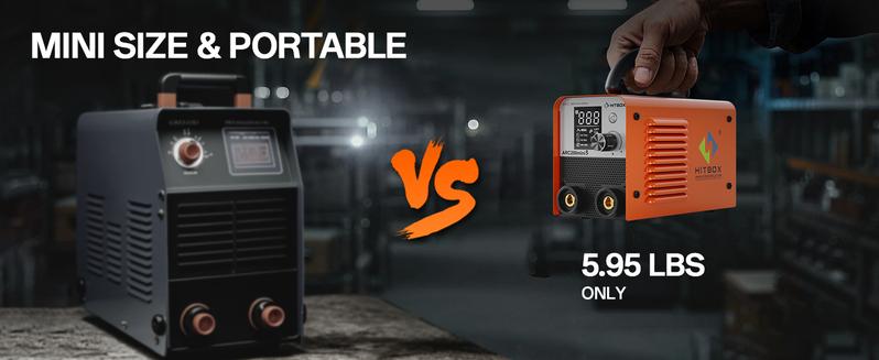 ARC200mini3 HITBOX 2-IN-1 Perfect Stick Welder 160A MMA/Lift Tig Portable Handheld with LCD Display & Anti-Stick Technology for Beginners welder  machine