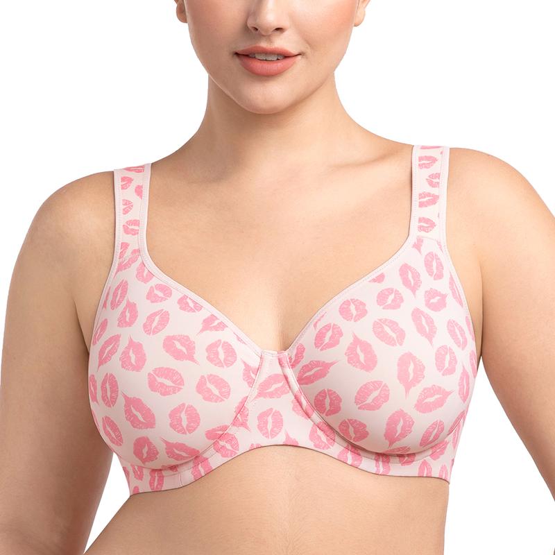 HSIA Joan Soft T-Shirt Full Coverage Unlined Unpadded Wired Plus Size Minimizer Bra Daily Bra