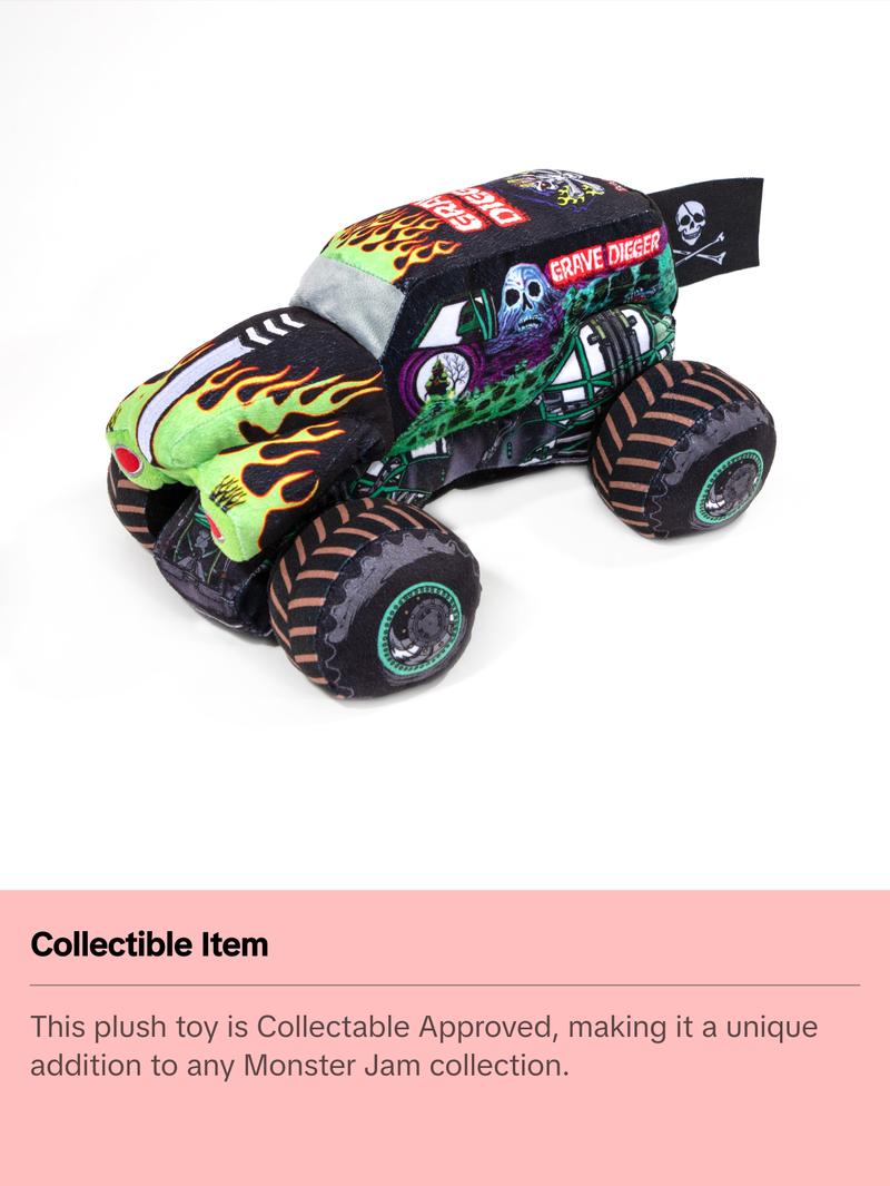 Jay Franco Monster Jam Grave Digger Plush Stuffed Pillow Buddy