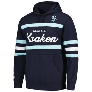 Seattle Kraken Mitchell And Ness Head Coach Navy Hoodie