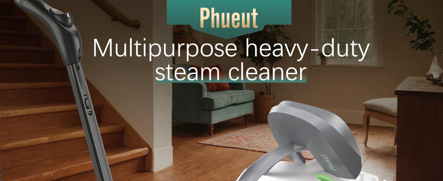 Phueut 1800W High-Pressure Steam Cleaner with 1.5L Tank & 28 Attachments for Home Multipurpose Floor Cleaning Chemical-Free Heavy-Duty Steamer Phueut 1800W High-Pressure Steam Cleaner with 1.5L Tank & 28 Attachments for Home Multipurpose Floor Cleaning Chemical-Free Heavy-Duty Steamer