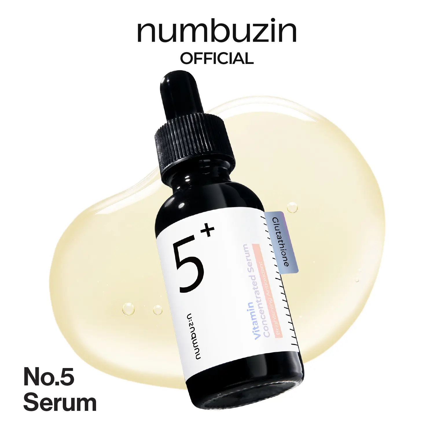 [numbuzin official shop] No.5 Glutathione Vitamin Serum | Vitamin Concentrated Serum | Tranexamic Acid 4%, Niacinamide 5%, Glutathione, Vitamin C | Hyperpigmentation | 1.01 fl. oz.