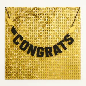 Metallic Grad Celebration Backdrop Set