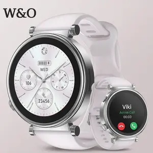 W&O Smart Watch for Women, Stylish Fitness Watch & Activity Tracker, Bluetooth Call/Answer, 1.8" HD Smartwatch Compatible with iPhone/iOS, 100+ Sports Modes, IP67 Waterproof, Health Monitor, Complete Set with 7 Replacement Bands