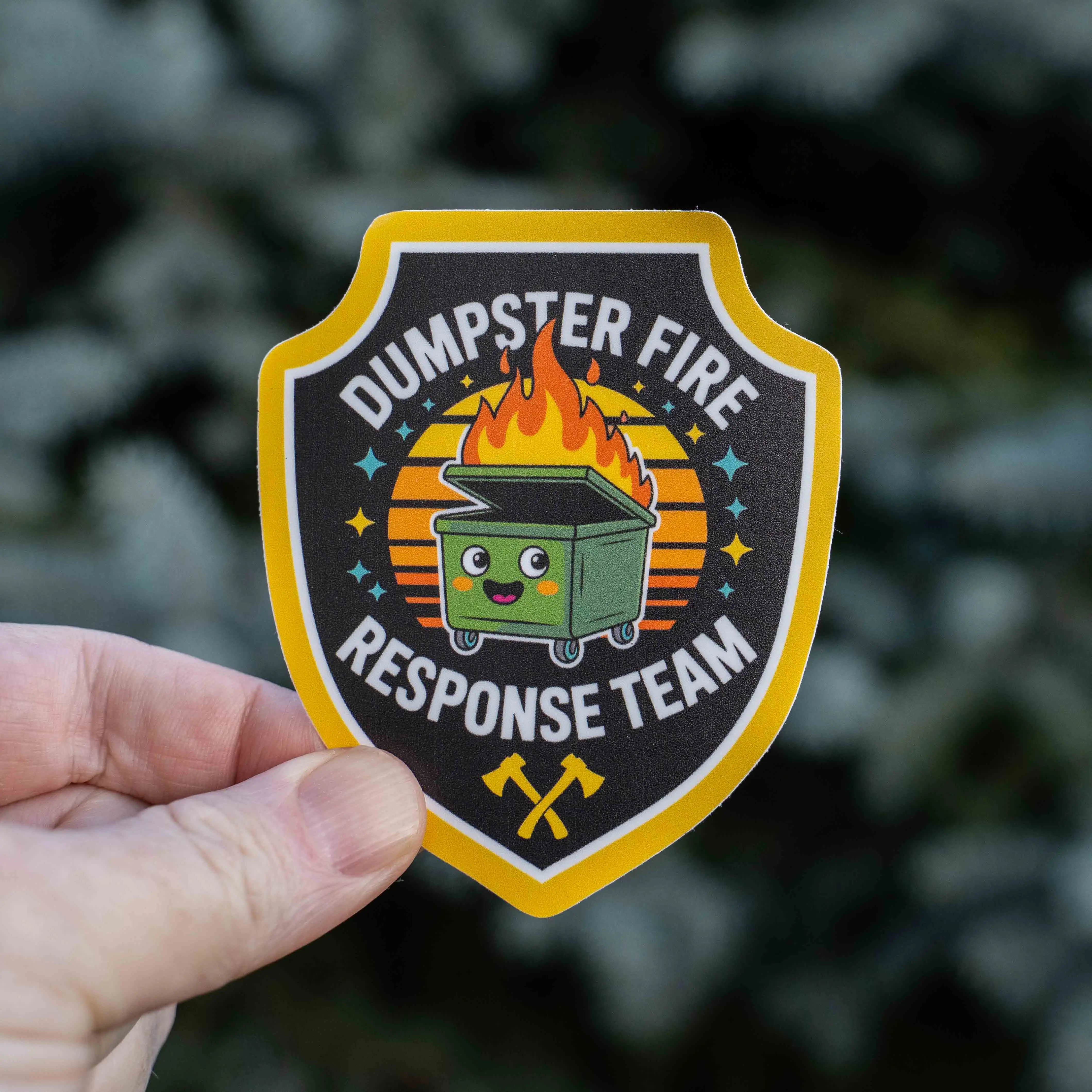 Dumpster Fire Response Team Sticker