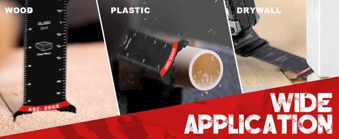 1-1/4 in. Arc Edge Oscillating Multitool Blades For General Purpose,Mixed Standard+Extra Long Cutting