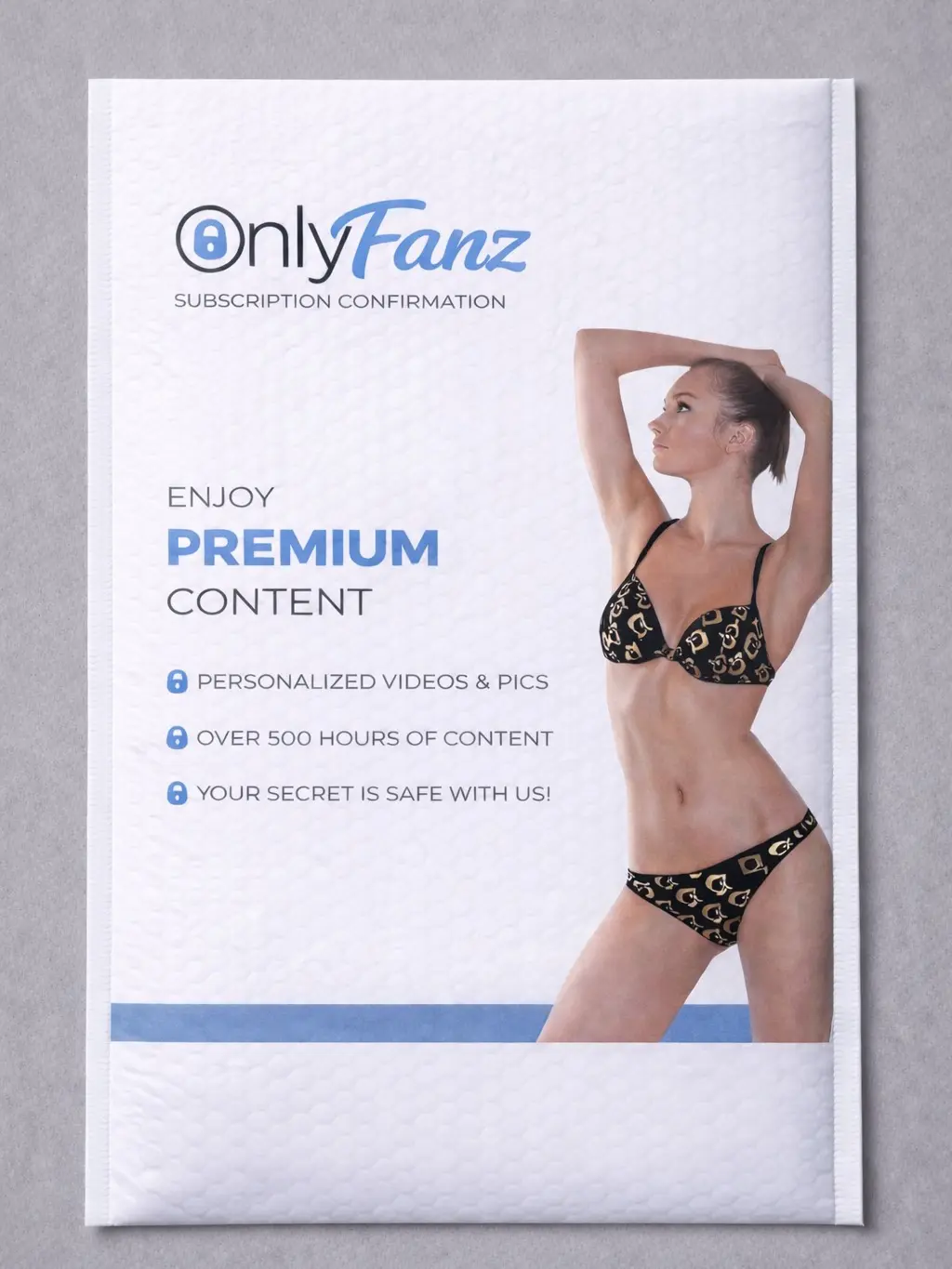 Novelty Gag Toy Subscription Confirmation Prank Mailer - 7x9x1in, Anonymously Sent via USPS for Entertainment Purposes