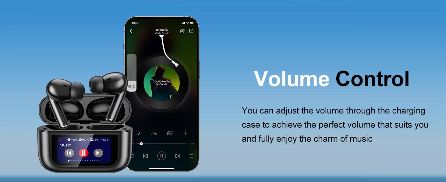 Wireless Bluetooth Earbuds–Portable, with Replacement Ear Tips, Wireless Charging & Long Battery Life. Musthave Black Friday Gift / Christmas Present!