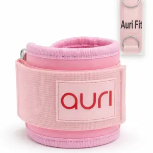 Luxury, Aesthetic, Padded Ankle Strap with Stainless Steel D-Ring - Plush Neoprene for Comfort and Support for Glute, Leg, & Booty Workouts - Cable Exercise Machines, Kickback, Leg Extension, Hip Abductor