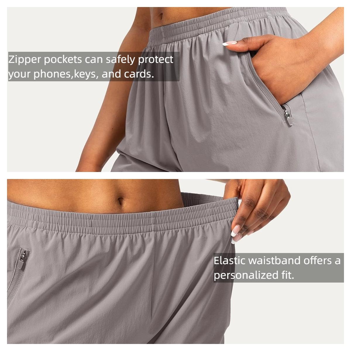 G Gradual Women's 3" Running Shorts with Zipper Pockets Quick Dry Athletic Workout Gym Shorts for Women with Comfy Liner Sport Clothing SpringStatements