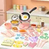 GOTOOFUN 45PCS Kids Real Mini Cooking Set with Mini Stove - Safe Montessori Kitchen Toys with Knife & Tools | Halloween, Thanksgiving & Christmas Gift for Kids Ages 6-12