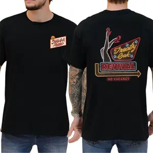 Treaty Oak Revival 'No Vacancy', Country Rock Tee with Southern Style, Graphic Shirt for Concerts and Casual Wear, Summer Tops