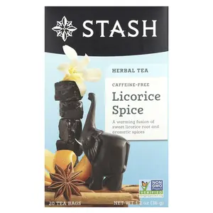 Stash Tea Herbal Tea, Licorice Spice, Caffeine Free, 20 Tea Bags, 1.2 oz (36 g)