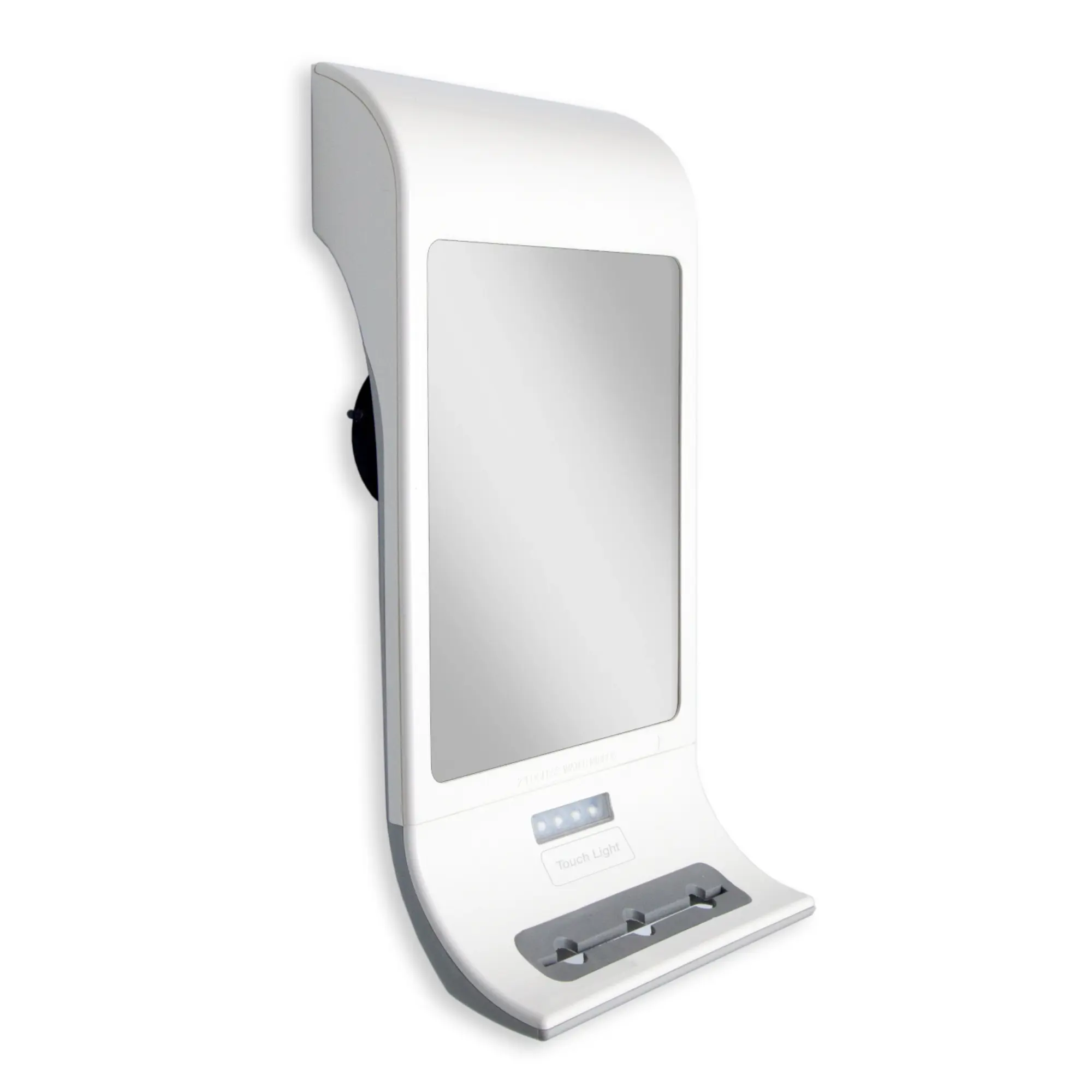 Zadro Z'Fogless™ Stainless Steel Rectangle LED Lighted Water Mirror - Modern Illuminated, Adjustable, 3-Hole Razor/Accessory Holder, Home Decor Wall Piece for Bathroom Self Care Products & Any Grooming Routine