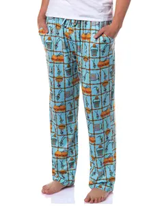 SpongeBob SquarePants Men's Chum Bucket Chum-Balaya Sleep Pajama Pants For Adults