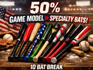 (10) BS Collectibles Baseball Bats! 50% Game Model or Specialty Bats! Pick Your Team