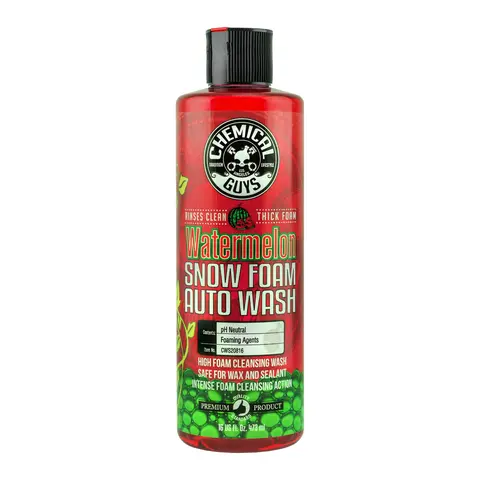 CHEMICAL GUYS Watermelon Snow Foam – Extreme Suds Car Soap for Scratch-Free Cleaning, pH-Balanced Formula Safe on Wax & Sealant, Juicy Watermelon Scent, Car Wash Soap, Car Cleaning Supplies