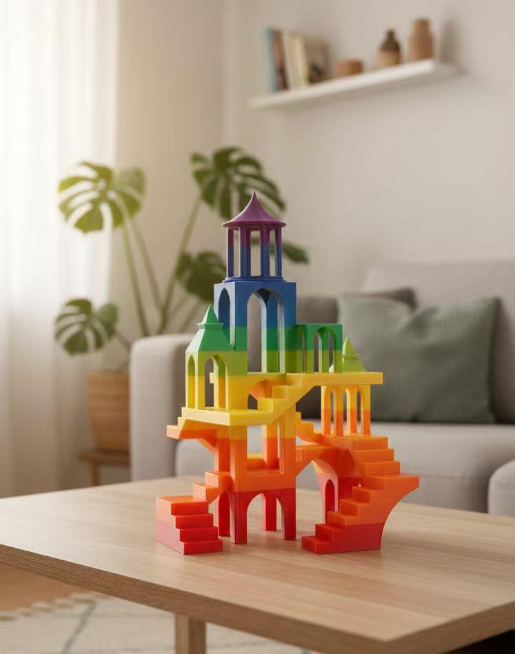 2PCS，3D Printing PLA+/pro filament for 3D Printer;High toughness and High speed,two-colors combo 1.75+/-0.03mm，work for all brand of FDM 3D printer