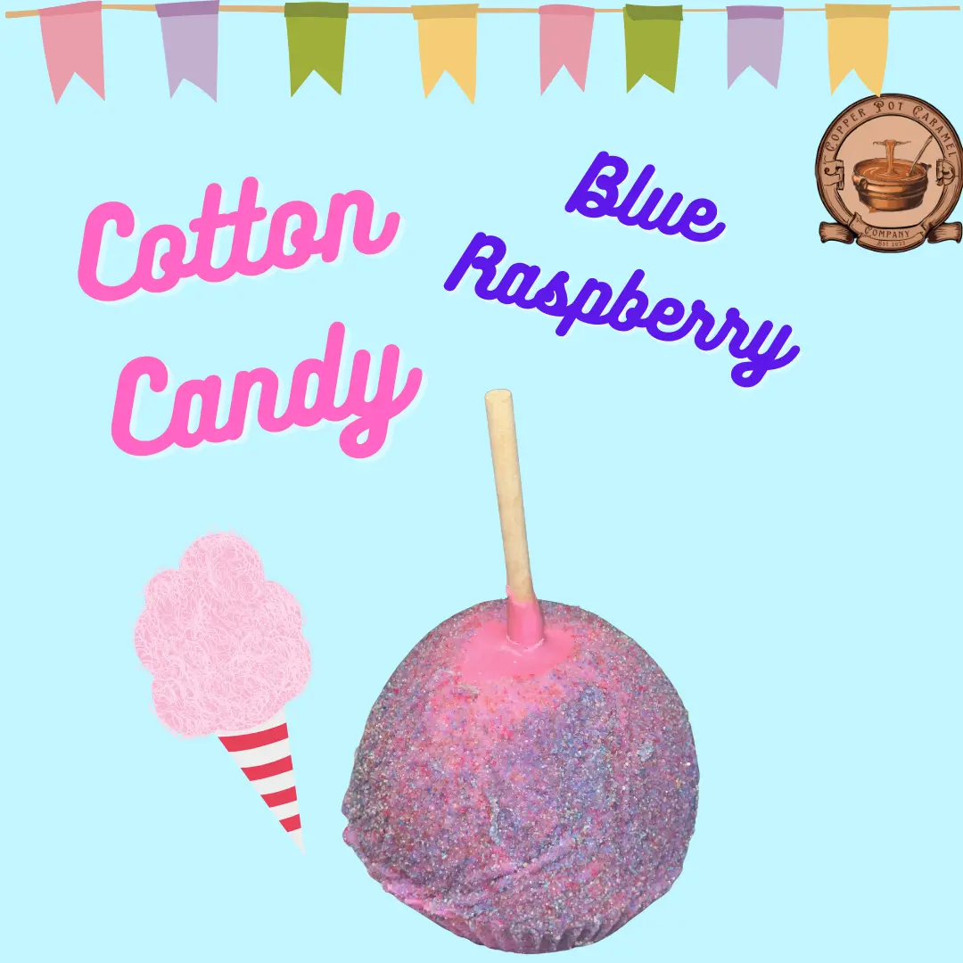 Gourmet Caramel Blue Raspberry Cotton Candy
