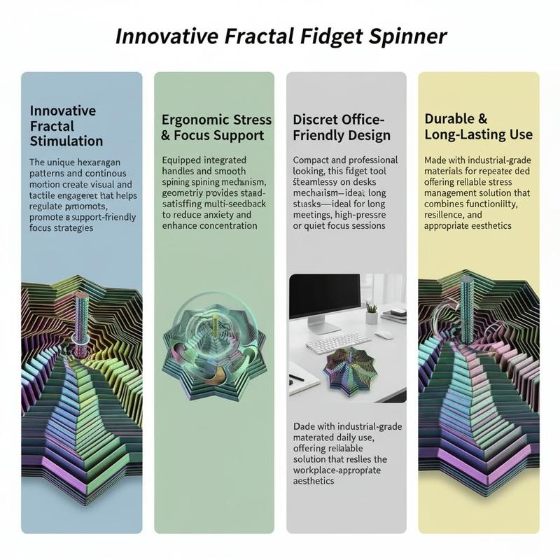 3D Printed Sensory Fidget Toy with Handle is a star shaped retractable design sensory toy visually engaging and audibly satisfying stackable finger decompression tool for stress relief