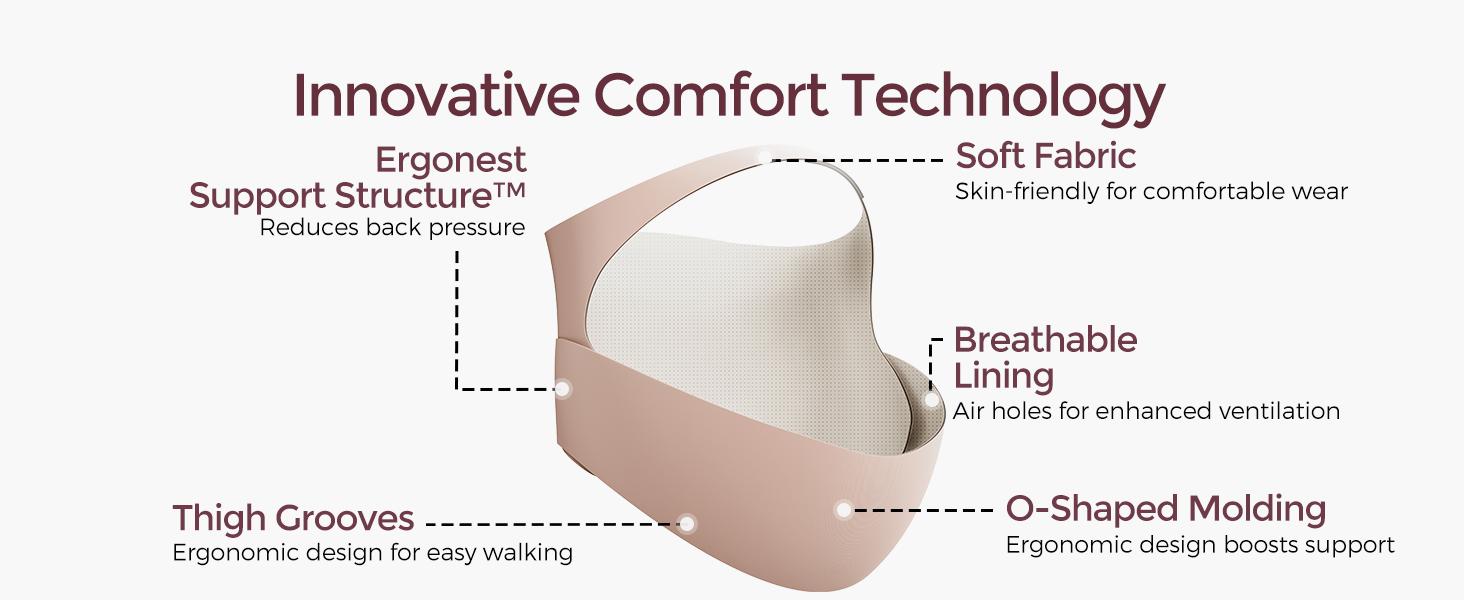 Momcozy CozySupport Ergonest Maternity Belly Band - 360° Support, Invisible Design, Adjustable for All Stages of Pregnancy, Thoughtful Gift for New Pregnant Moms,-【B】