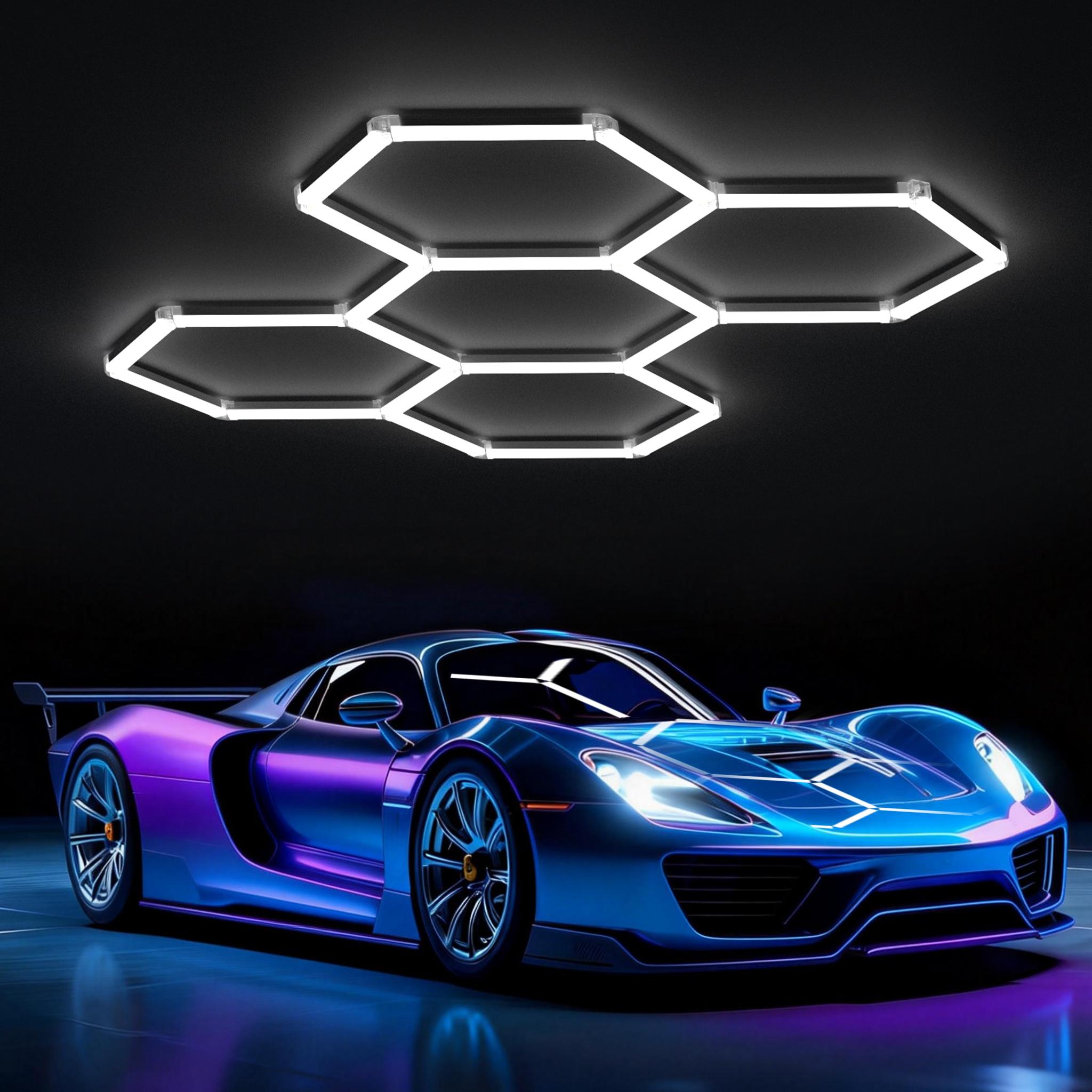 IPACKORIN Hexagonal Ceiling Light, Honeycomb Ceiling Light,Ultra Bright Honeycomb Lights, Hexagonal Garage Lights for Shops Supermarkets Shopping Malls Car Shows Basements Gymnasiums, stockup mothersday IPACKORIN Hexagonal Ceiling Light, Honeycomb Ceiling Light,Ultra Bright Honeycomb Lights, Hexagonal Garage Lights for Shops Supermarkets Shopping Malls Car Shows Basements Gymnasiums, stockup mothersday