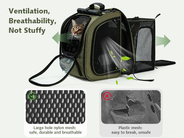 Pecute Space Capsule Pet Backpack Animal Carrier - Expandable Large Capacity, Breathable, UV-Protective for Cats and Puppies