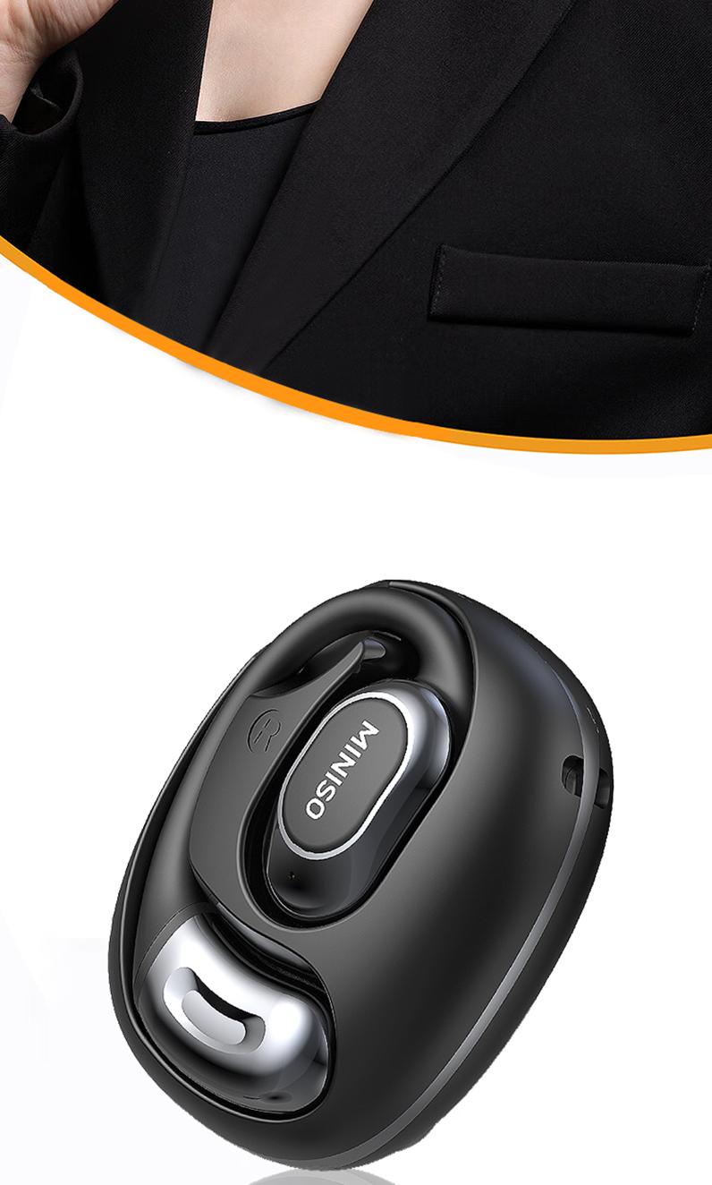 MINISO MS156 Open-Ear Wireless Bluetooth Earphones IPX5 Waterproof High-Fidelity Sound for Outdoor Activities & Daily Use