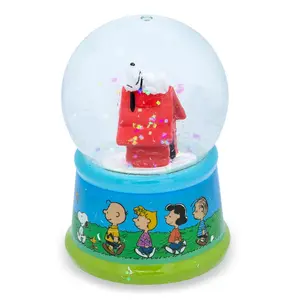 Peanuts Snoopy Doghouse Light-Up Snow Globe | 3 Inches Tall