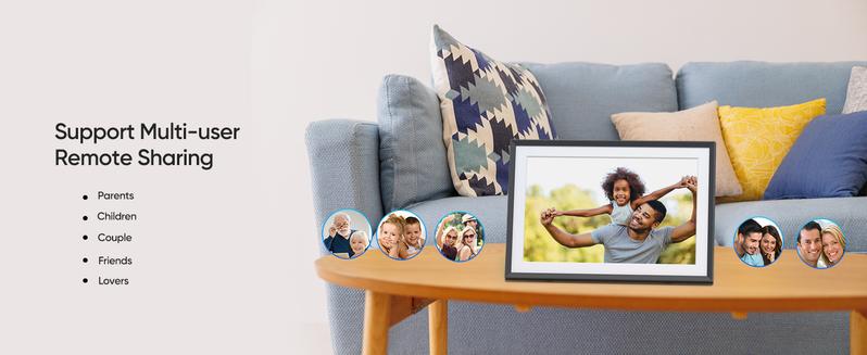 ARZOPA WiFi Digital Photo Frame 10.1 Inch IPS Touchscreen Electronic Photo Frame with 32GB Frameo Digital Picture Frames Share Photos Videos Music Calendar Alarm Auto Rotate Thanksgiving & Christmas Gift Perfect for Family & Friends Home Decor Gift Ideas