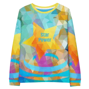 Fashion Sweatshirt - Star Power Cotton Fashion Sweatshirt