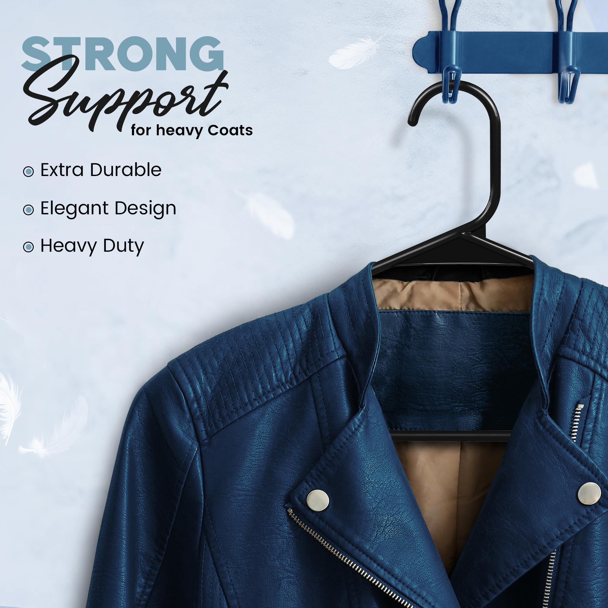 Utopia Home Space-Saving Plastic Hangers with Shoulder Hooks – Durable & Versatile for Clothes Storage Hanging Organiser