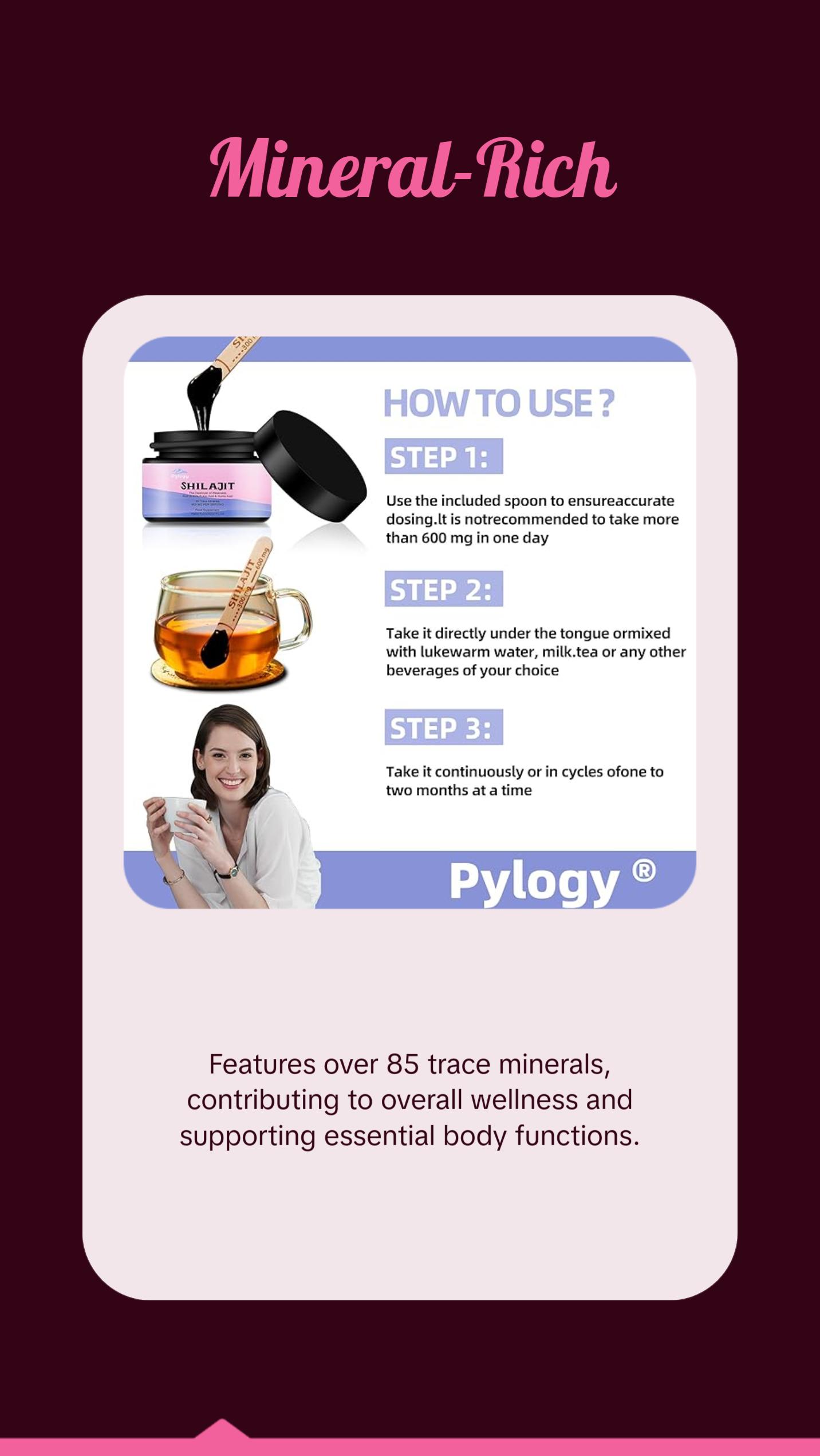 600mg Shilajit Pure Himalayan Organic Shilajit Resin