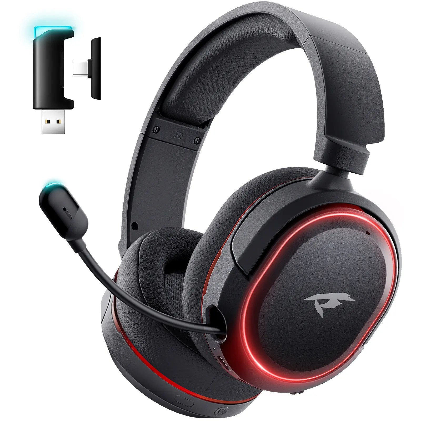 [back to school haul] Picun G2 Wireless Gaming Headset , 7.1 Surround Precision Audio, 5ms Lagfree Play, Retractable Earbuds, Rechargeable ENC Microphone, for PC PS4 PS5,   Call of Duty/FPS Gamers, Triple Mode All Devices Compatible,Not for Xbox