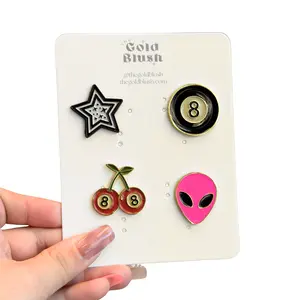 Gold Blush Bag Drip Pins – Fashion Bag Pins, Decorative Safety Pins & Enamel Pins for Handbags, Backpacks, Purses & Bag Straps