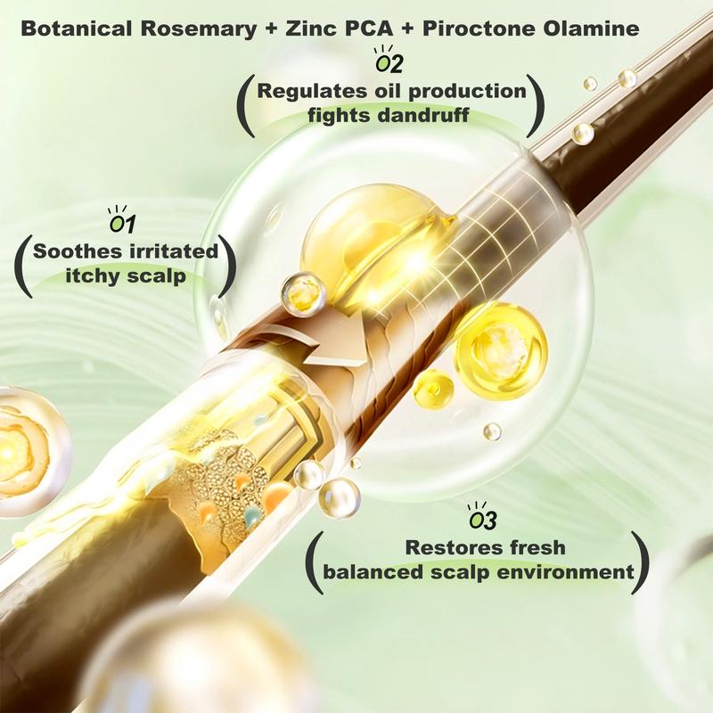 [Buy 1 Get 1 Free]Tgideas Rosemary Amino Acid Shampoo 250ML Silk Amino Acids Rosemary Essence Hydrolyzed Silk Scalp Repair Hair Nourishment Buy 1 Get 1 Free