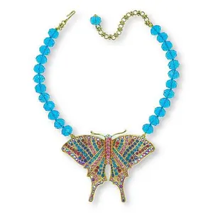 Heidi Daus Butterfly Dreams 16-1/4" Beaded Drop Necklace