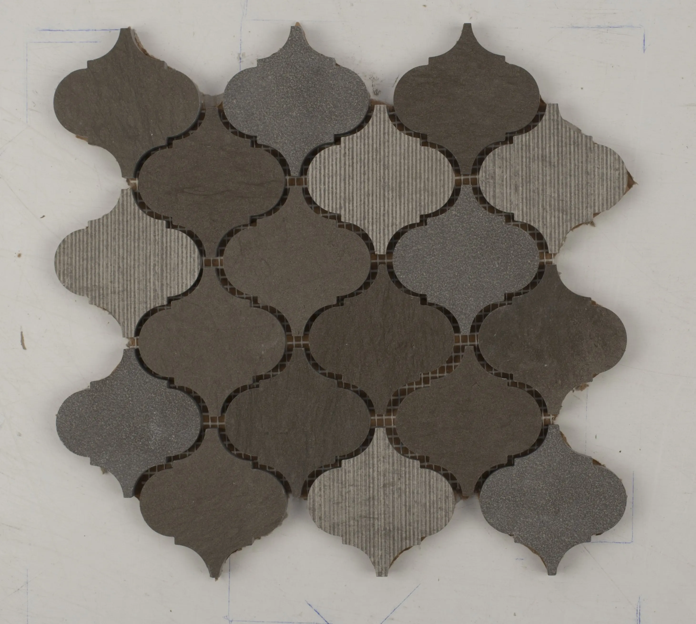 Foussana Grey Limestone Mosaic Tile - Geometric Pattern, Traditional Art Design, 1 Sheet for Home Improvement Flooring, Bathroom Installations & Building Supplies, Decorating My Apartment