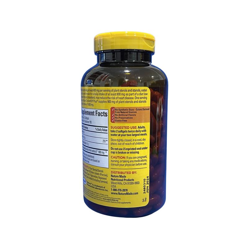 Nature Made CholestOFF Plus, 210 Softgels Supplement Healthcare Vitamin Edible Fitness Dietary