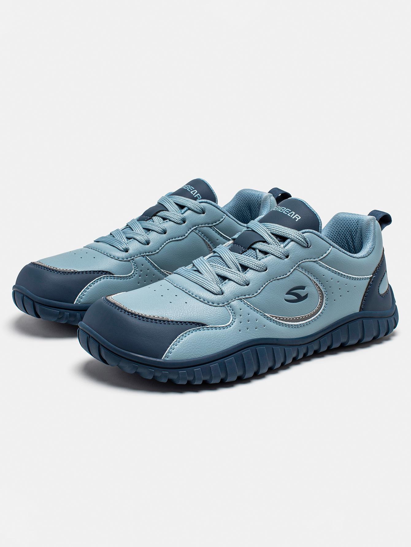 HOBIBEAR Wide Toe Spring/Autumn Men's Leather Casual Shoes Comfort Fit Walking Sneakers