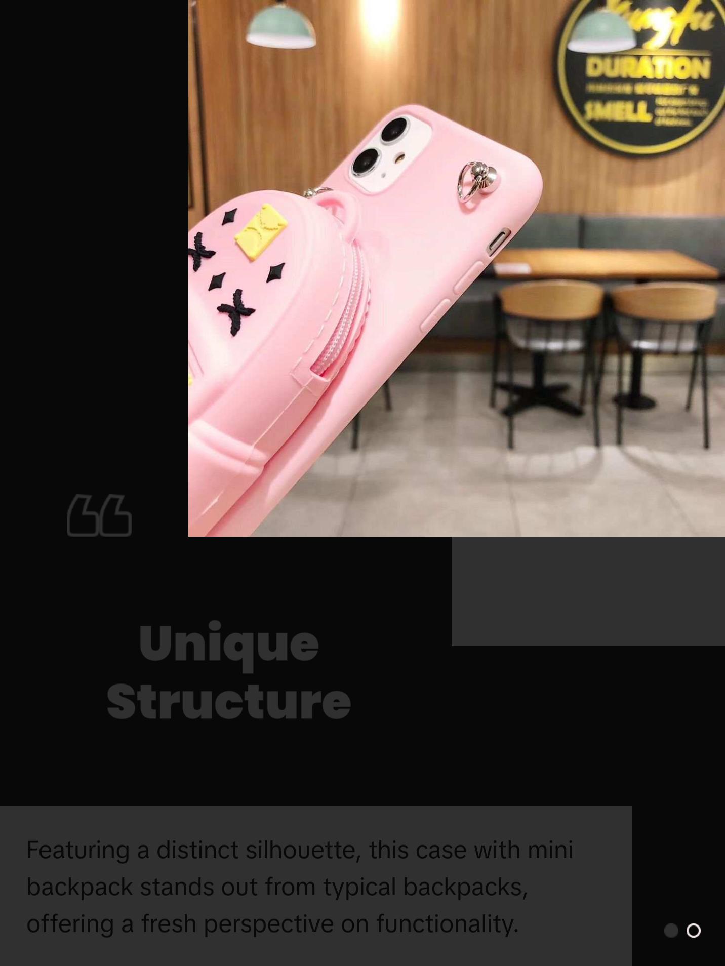 Case with mini backpack