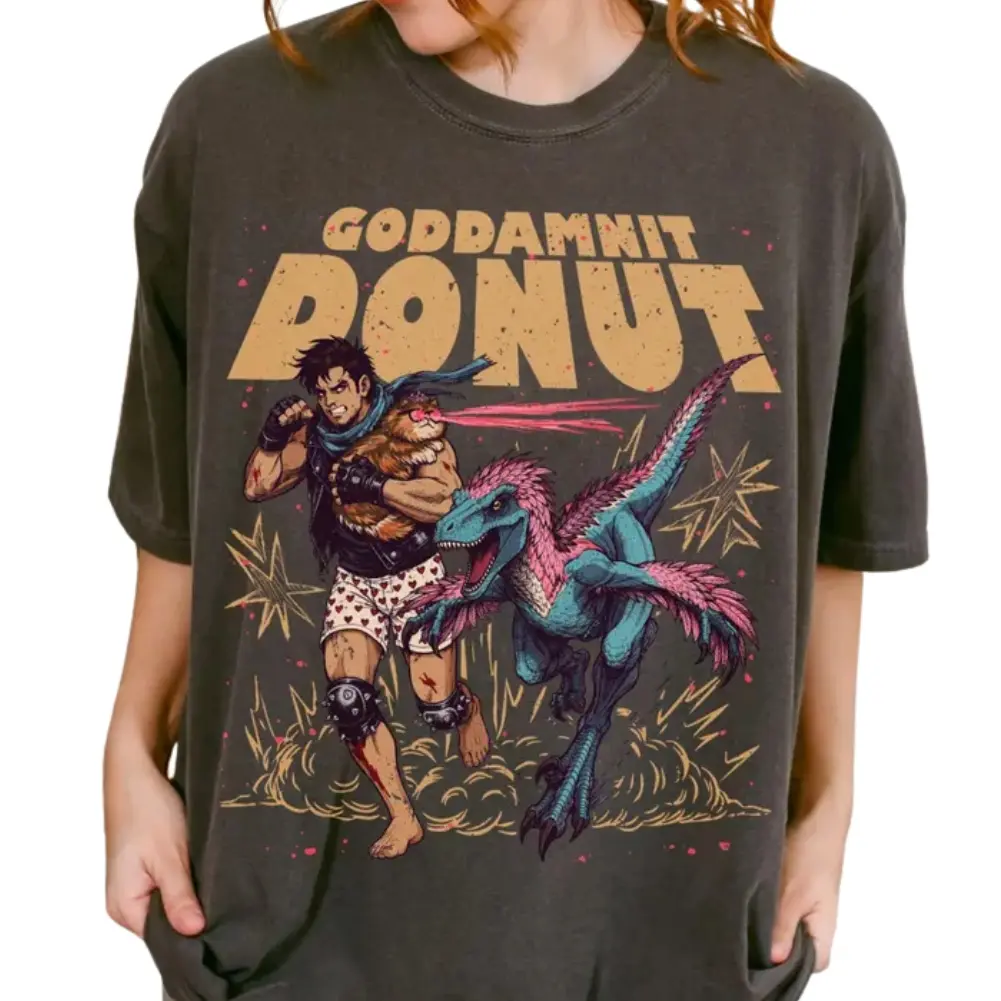 Dungeon Crawler Carl Donut Mongo T-Shirt, Funny Sci-Fi Fantasy Book Shirt, Retro Gamer Meme Graphic Tee, LitRPG Fan Shirt, BookTok Reader Gift, Gift for Men, Gift for Women, Crew Neck T-shirt, Trending T-shirt