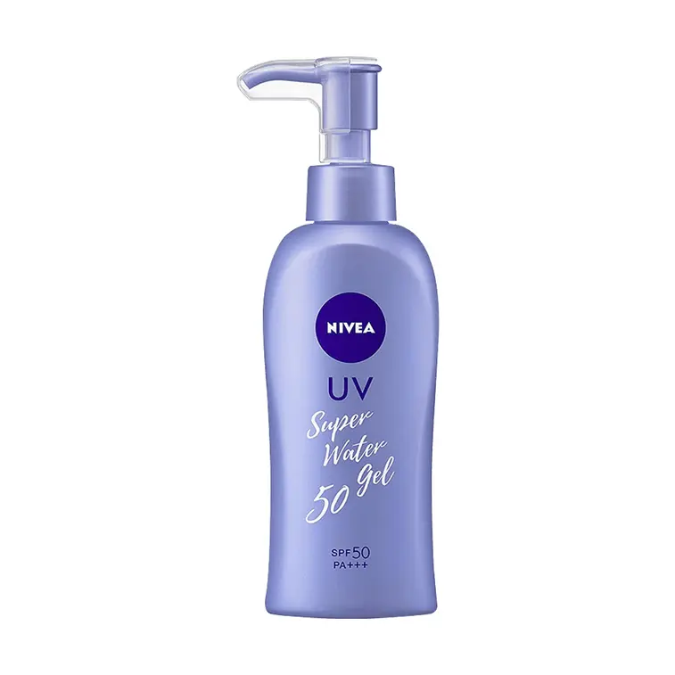 KAO SUN Protect Super Water-Gel Cream SPF 50 PA+++ 140g, High-Protection Facial Sunscreen with Hyaluronic Acid, Fragrance-Free, Invisible Finish for All Skin Types