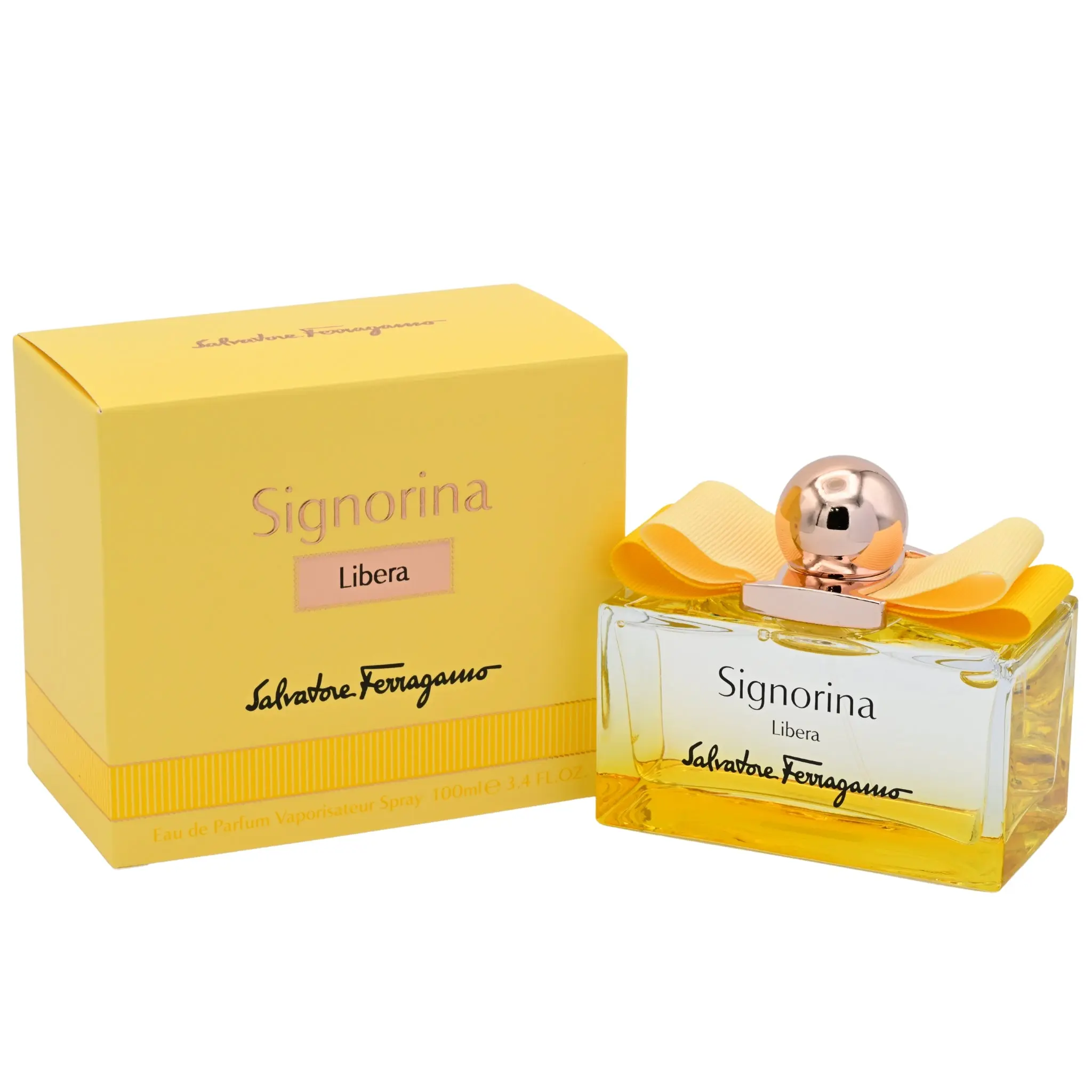 Women's Signorina Libera EDP Perfume by Salvatore Ferragamo - Floral Citrus Sweet Scent, Feminine Energy, Vanilla Scents, 3.3/3.4 oz EDP Sprays, All Seasons, New in Box, Elegant Floral Scents