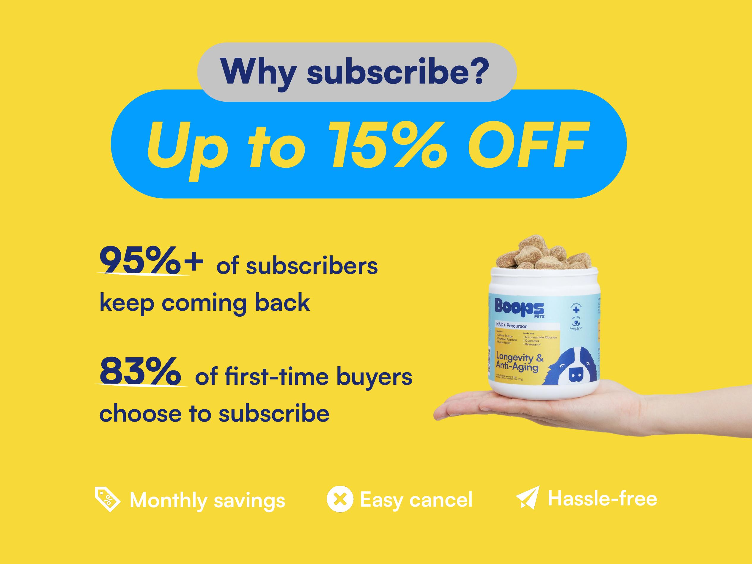 Boops Pets Longevity & Anti-Aging NAD+ Booster Soft Chews - 90 soft chews - Nicotinamide Riboside, Quercetin, Resveratrol - Made in the USA with Real Pasture-Raised Chicken and Real Wholefood Ingredients