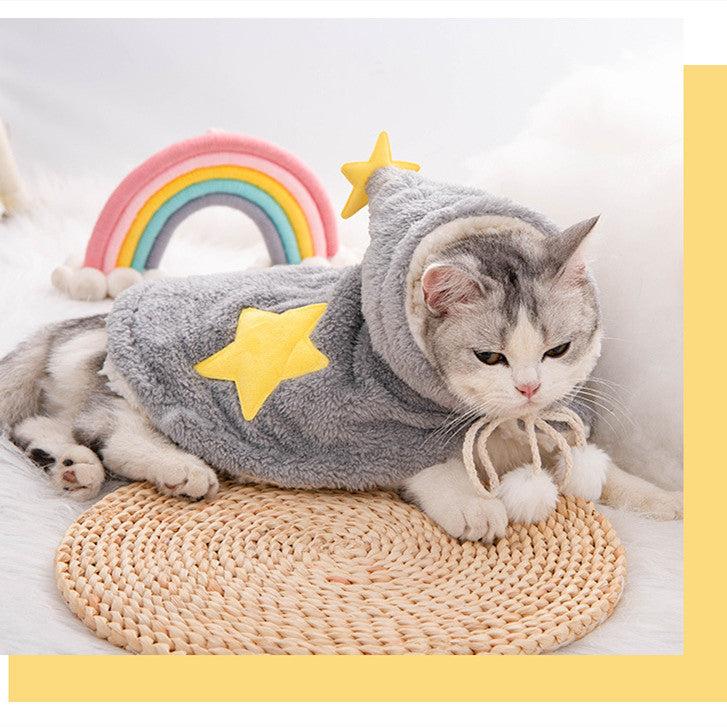 Puppy Cloak Nightgown For Autumn And Winter Plus Velvet Thickening