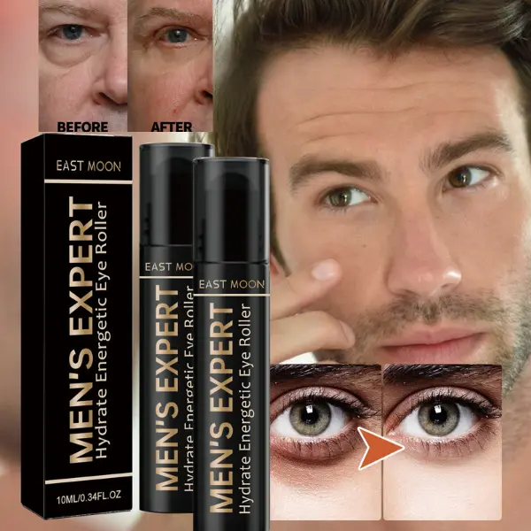 Mens Expert Hydra Energetic Eye Roller, Men Expert Hydra Energetic Eye Roll On, Men's Eye Roller Serum for Puffy Eyes