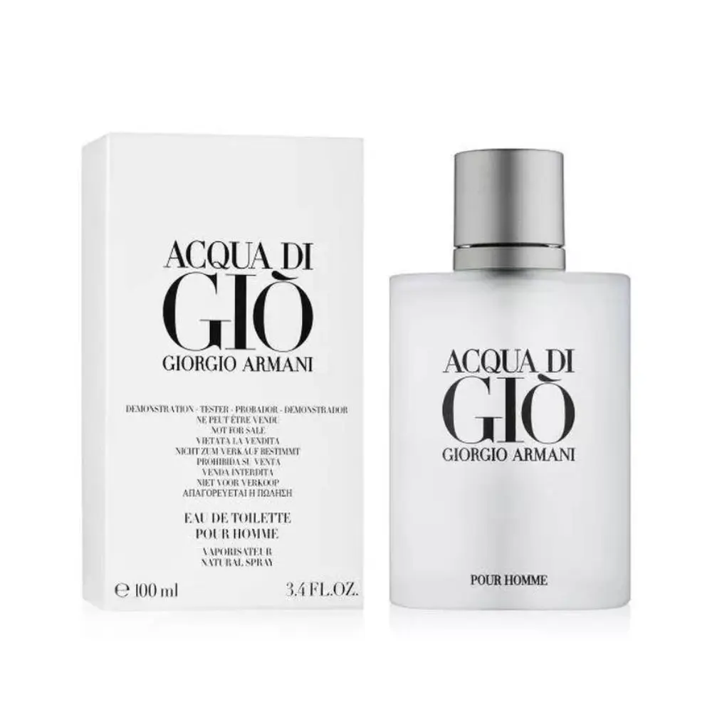 Giorgio Armani Acqua Di Gio Eau de Toilette 3.4 oz Tester for Men | Iconic Men's Tester Fragranc